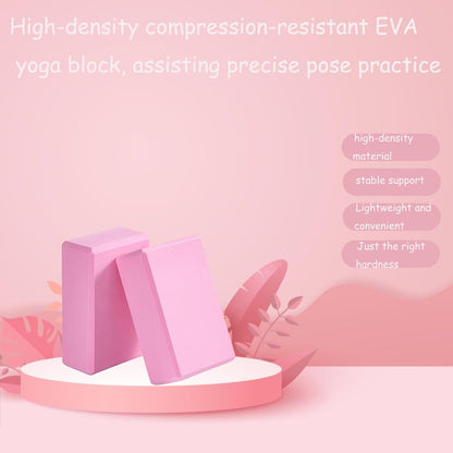 Foam Yoga Blocks Lightweight Non-Slip Supportive Yoga Bricks Yoga Props Accessories for Women Men, Stretching and Meditation (6 Colors)