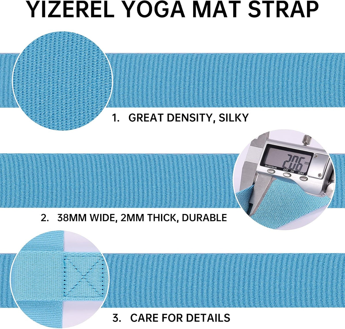 2 Packs Yoga Mat Strap for Carrying,Yoga Mat Carrier