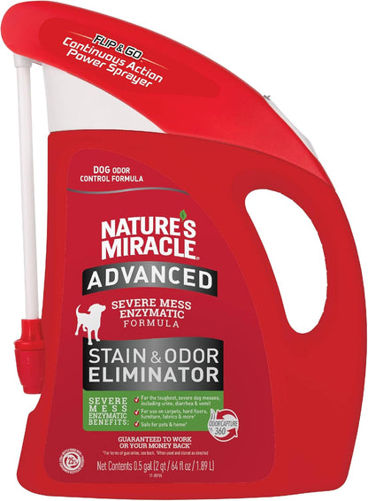 Advanced Dog Stain & Odor Eliminator, Severe Mess, 32 oz