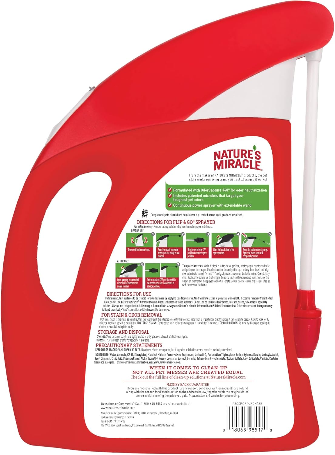 Advanced Dog Stain & Odor Eliminator, Severe Mess, 32 oz