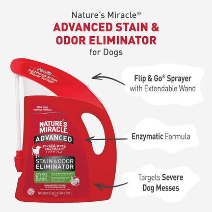 Advanced Dog Stain & Odor Eliminator, Severe Mess, 32 oz