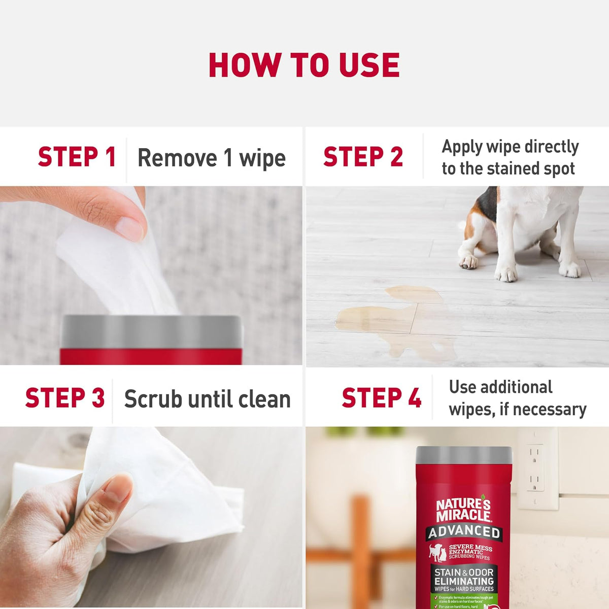 Advanced Dog Stain & Odor Eliminator, Severe Mess, 32 oz