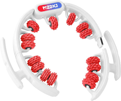 Cellulite Massage Tool - Lymphatic Drainage Massager - Muscle Roller, Deep Fascia Massage, Dimpled Skin Removal, Legs/Thighs/Buttocks, Anti-Cellulite Roller, Smooth Skin (14 Wheel - Blue)