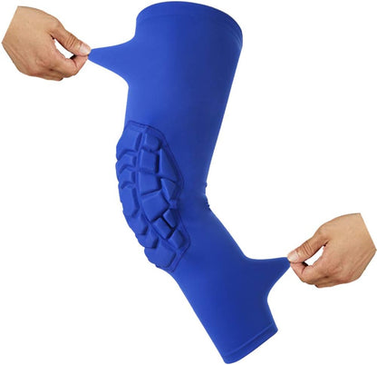 Knee Pads Compression Leg Sleeve Knee Sleeve for All Sports Wrestling Protector Gear, 1 Pair of Knee Paded