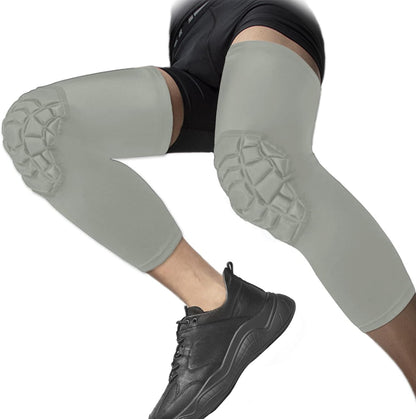 Knee Pads Compression Leg Sleeve Knee Sleeve for All Sports Wrestling Protector Gear, 1 Pair of Knee Paded