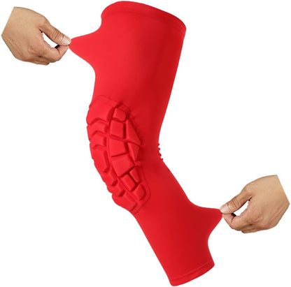 Knee Pads Compression Leg Sleeve Knee Sleeve for All Sports Wrestling Protector Gear, 1 Pair of Knee Paded