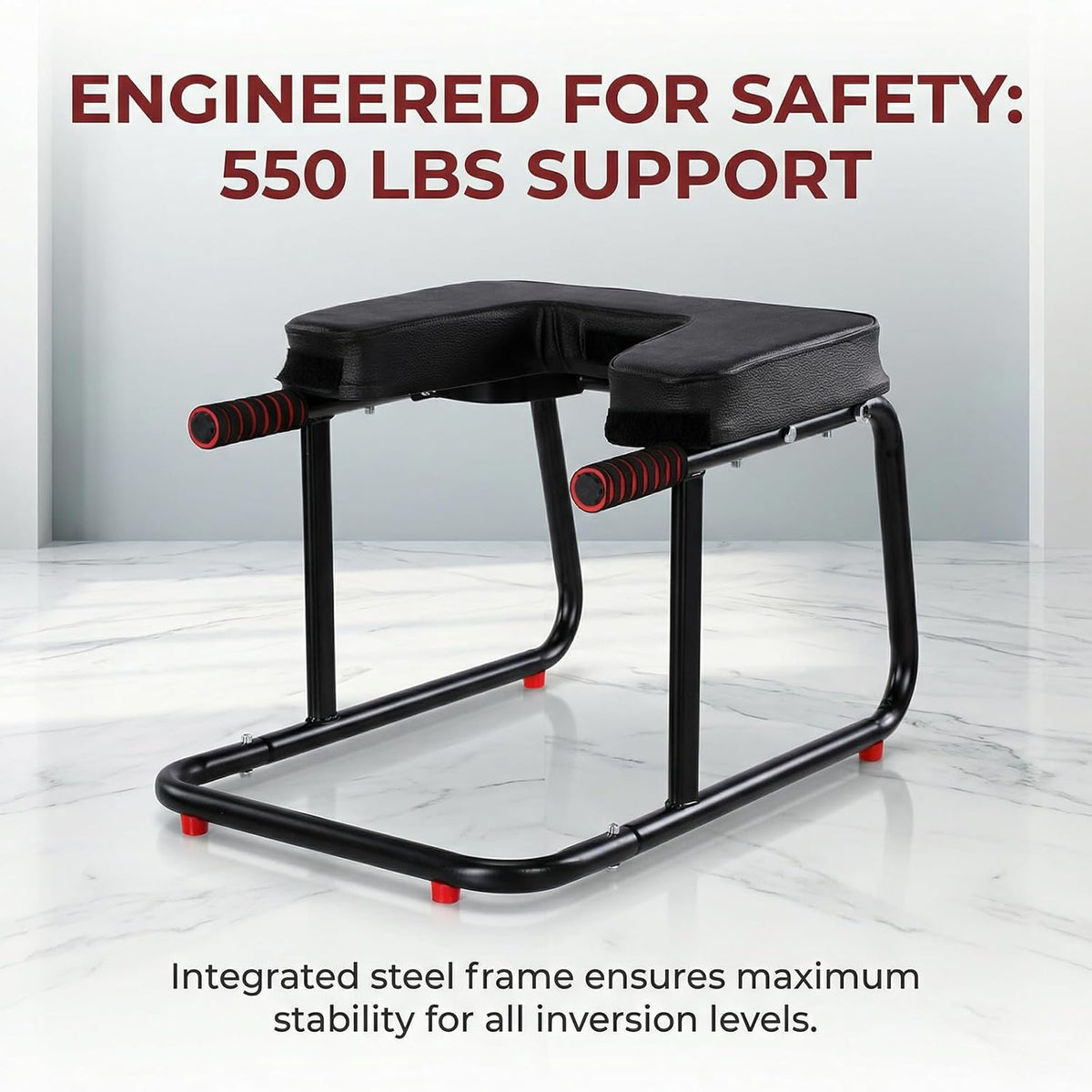 Yoga Headstand Bench | 550lbs Load Yoga Inversion Stool | Head Stand Chair Trainer | Feet Up Trainer Headstand Stool | Strength Training Inversion Equipment | Ideal for Home Workout Fitness and Gym