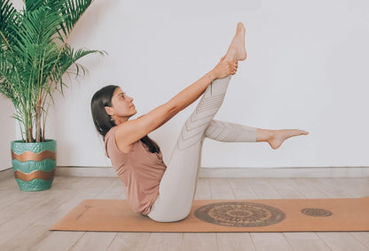 Mandala Pro Cork Yoga Mat, Non Slip, 72 x 24 Inch, 3mm Thick