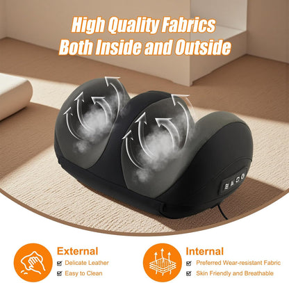 Shiatsu Foot Massager, Foot and Calf Massager with Heat, Black