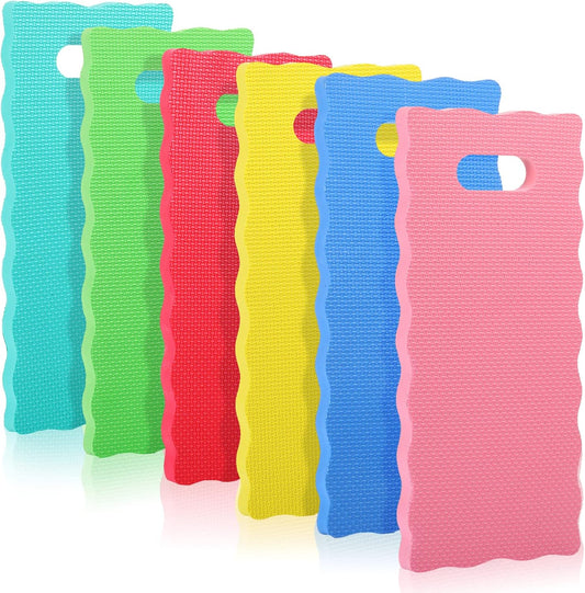 6 Pcs Garden Kneeling Pad Foam Knee Mat 15.7x7 Inch, Rainbow
