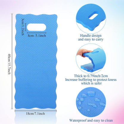 6 Pcs Garden Kneeling Pad Foam Knee Mat 15.7x7 Inch, Rainbow