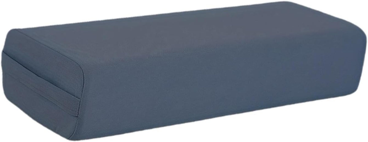Yoga Bolster Pillow Rectangular,with Carry Handle,Meditation Cushion for Relaxation, Dark blue