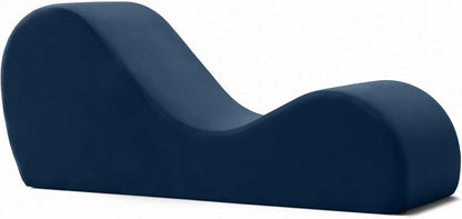Sleek Chaise Lounge for Yoga - Made in The USA - Great for Stretching, Relaxation, Exercise & More, 60D x 18W x 26H Inch, Light Grey