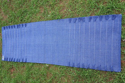 EcoComfort Cotton Yoga Mat - Hand-Woven, Extra-Thick for Ultimate Home Fitness - Durable & Stylish Yoga Rug (24”x72”x5mm)