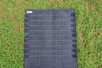 EcoComfort Cotton Yoga Mat - Hand-Woven, Extra-Thick for Ultimate Home Fitness - Durable & Stylish Yoga Rug (24”x72”x5mm)