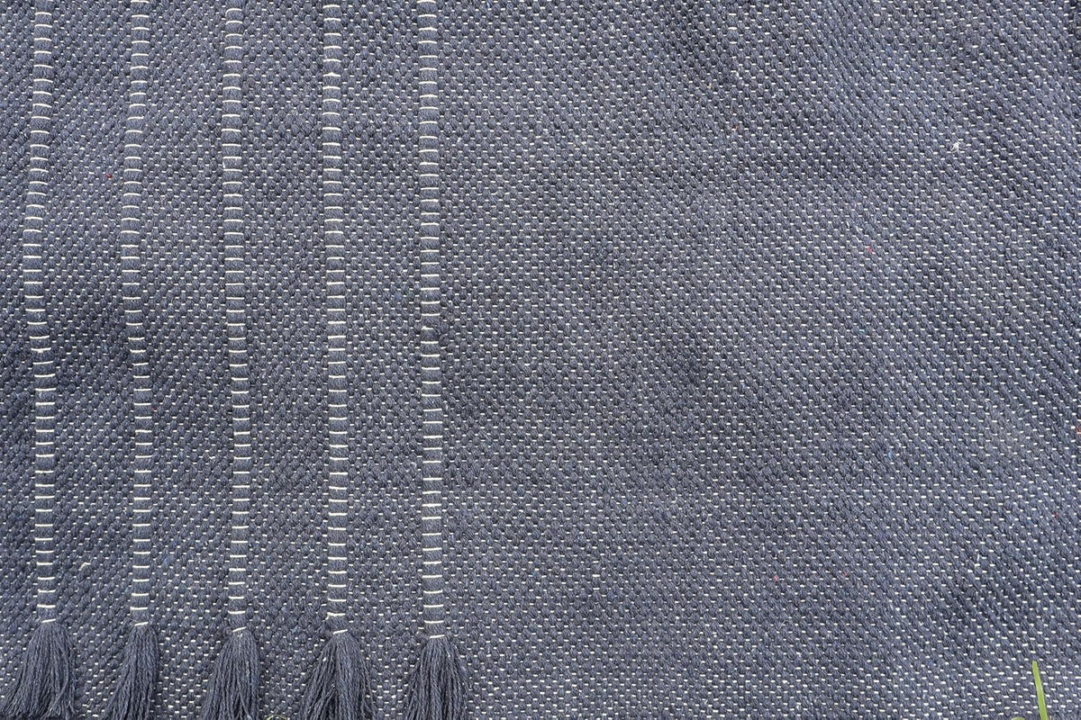EcoComfort Cotton Yoga Mat - Hand-Woven, Extra-Thick for Ultimate Home Fitness - Durable & Stylish Yoga Rug (24”x72”x5mm)