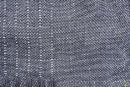 EcoComfort Cotton Yoga Mat - Hand-Woven, Extra-Thick for Ultimate Home Fitness - Durable & Stylish Yoga Rug (24”x72”x5mm)