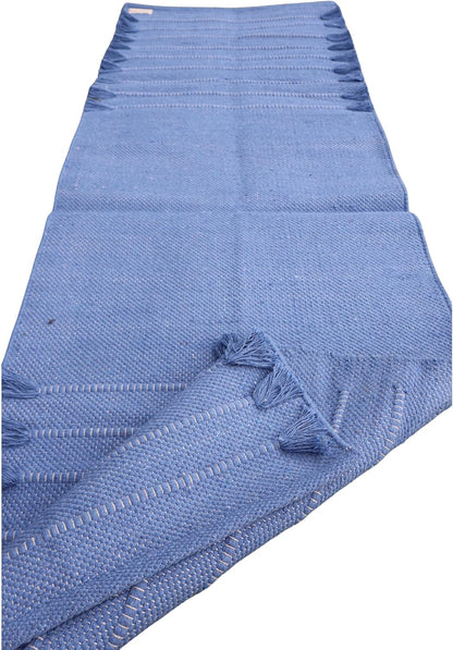 EcoComfort Cotton Yoga Mat - Hand-Woven, Extra-Thick for Ultimate Home Fitness - Durable & Stylish Yoga Rug (24”x72”x5mm)