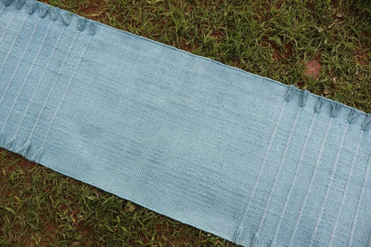 EcoComfort Cotton Yoga Mat - Hand-Woven, Extra-Thick for Ultimate Home Fitness - Durable & Stylish Yoga Rug (24”x72”x5mm)