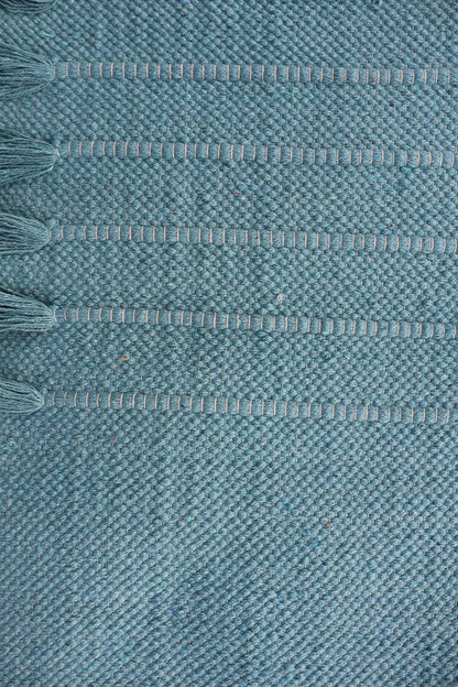 EcoComfort Cotton Yoga Mat - Hand-Woven, Extra-Thick for Ultimate Home Fitness - Durable & Stylish Yoga Rug (24”x72”x5mm)