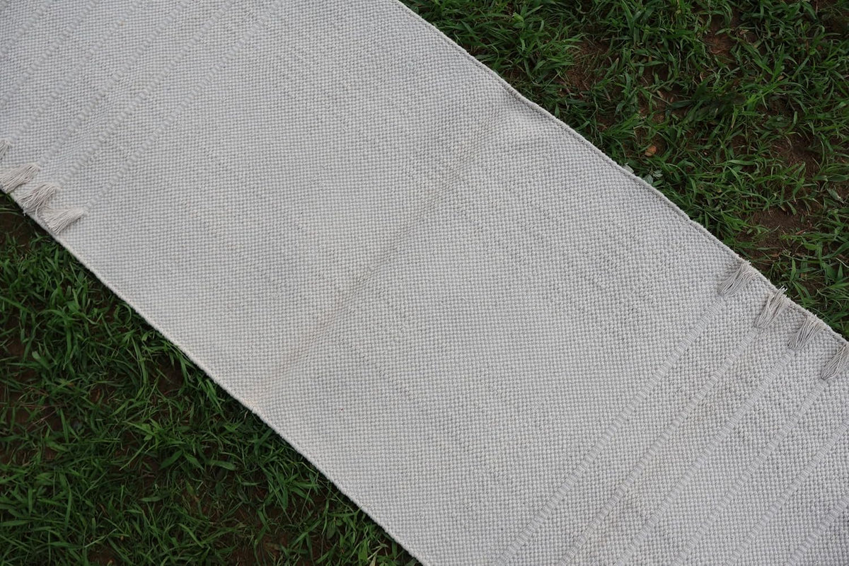 EcoComfort Cotton Yoga Mat - Hand-Woven, Extra-Thick for Ultimate Home Fitness - Durable & Stylish Yoga Rug (24”x72”x5mm)