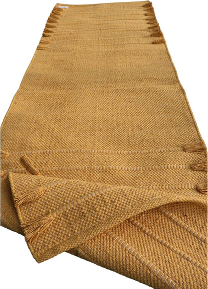 EcoComfort Cotton Yoga Mat - Hand-Woven, Extra-Thick for Ultimate Home Fitness - Durable & Stylish Yoga Rug (24”x72”x5mm)