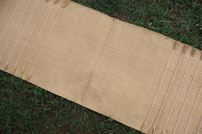 EcoComfort Cotton Yoga Mat - Hand-Woven, Extra-Thick for Ultimate Home Fitness - Durable & Stylish Yoga Rug (24”x72”x5mm)