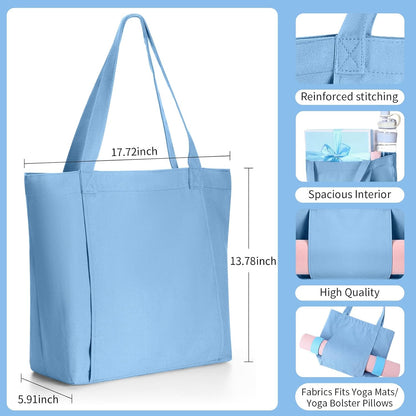Yoga Mat Bag Set for Women Including Yoga Tote Bag (Without Mat) Booty Resistance Bands Non Slip Sports Socks Silicone Ties for Pilates Travel Workout Office Home Gym