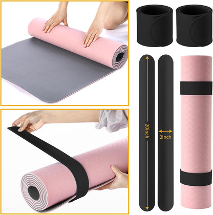 Yoga Mat Bag Set for Women Including Yoga Tote Bag (Without Mat) Booty Resistance Bands Non Slip Sports Socks Silicone Ties for Pilates Travel Workout Office Home Gym