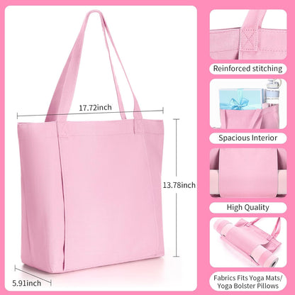 Yoga Mat Bag Set for Women Including Yoga Tote Bag (Without Mat) Booty Resistance Bands Non Slip Sports Socks Silicone Ties for Pilates Travel Workout Office Home Gym