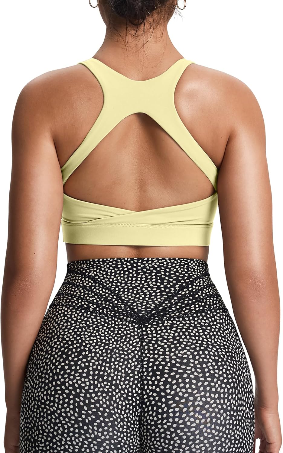 Women's Khloe High Impact Sports Bra | unique racerback, elegant square neck, support & versatile, workout fitness training gym yoga crop tank, moisture-wicking