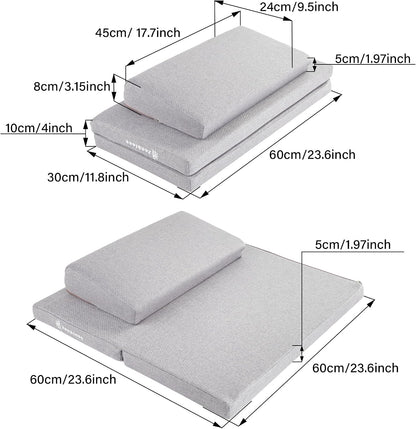 Yoga Meditation Cushion Set,Large Square Meditation Floor Pillow, Meditation Mat and Pillow Set for Sitting on Floor,Zafu and Zabuton Accessories(31.5")