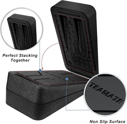 Slant Board for Calf Stretching, 6 Packs Adjustable Angles Non-Slip Rubber Slant Board,Squat Wedge Stretcher Equipment for Physical Therapy Home Exercise,Calf Stretch Wedge Improve Lower Leg