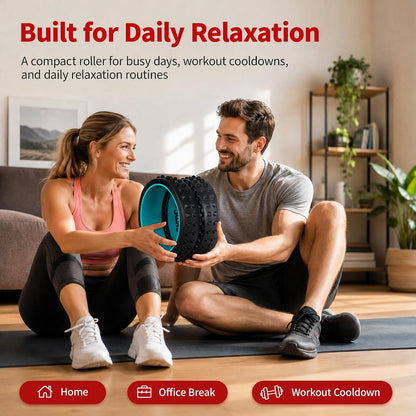 10in Back Roller, Foam Roller for Exercise, Spine-Safe Groove