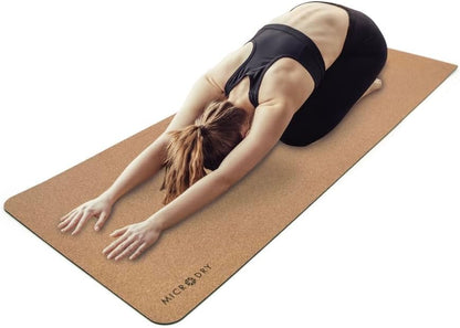 Cork Mat for Yoga, Pilates, Exercise and More, Fitness Mats for Home Workout, 72 (L) x 26 (W) x 0.25 (Th) inches Each Gym Mat