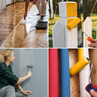 4" Foam Paint Roller, 12-Pack Small Paint Rollers