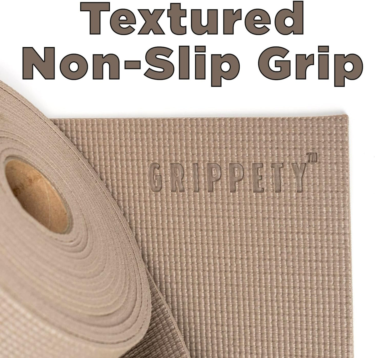 5mm Slip-Resistant Floor Mat Roll, 24in x 25ft, Mocha