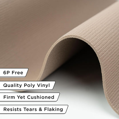 5mm Slip-Resistant Floor Mat Roll, 24in x 25ft, Mocha