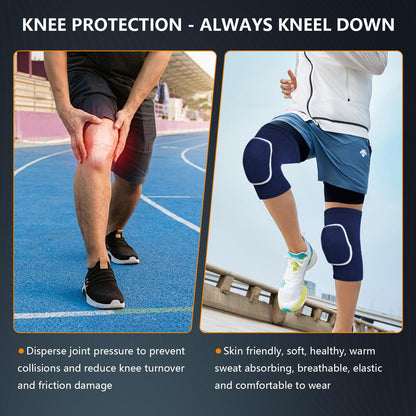 Volleyball Knee Pads for Dancers, Soft Breathable Knee Pads for Men Women Kids Knees Protective, Knee Brace for Volleyball Football Dance Yoga Tennis Running Cycling Workout Climbing (Black, Medium)