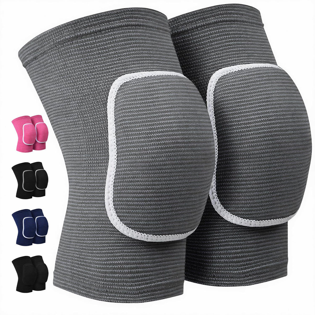 Volleyball Knee Pads for Dancers, Soft Breathable Knee Pads for Men Women Kids Knees Protective, Knee Brace for Volleyball Football Dance Yoga Tennis Running Cycling Workout Climbing (Black, Medium)