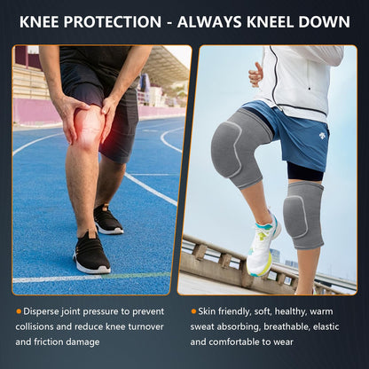 Volleyball Knee Pads for Dancers, Soft Breathable Knee Pads for Men Women Kids Knees Protective, Knee Brace for Volleyball Football Dance Yoga Tennis Running Cycling Workout Climbing (Black, Medium)