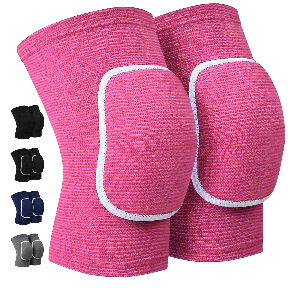 Volleyball Knee Pads for Dancers, Soft Breathable Knee Pads for Men Women Kids Knees Protective, Knee Brace for Volleyball Football Dance Yoga Tennis Running Cycling Workout Climbing (Black, Medium)