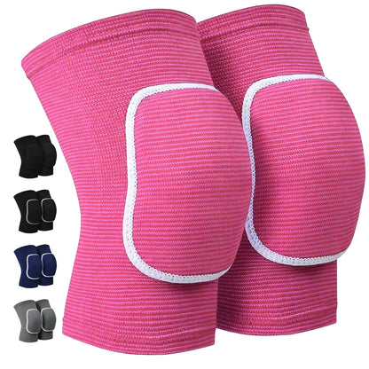 Volleyball Knee Pads for Dancers, Soft Breathable Knee Pads for Men Women Kids Knees Protective, Knee Brace for Volleyball Football Dance Yoga Tennis Running Cycling Workout Climbing (Black, Medium)