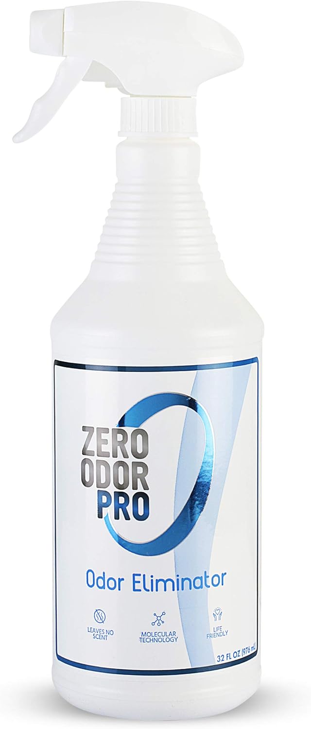 Pro Commercial Strength Odor Eliminator, Room Deodorizer and Air Freshener, Trigger Spray, 32 oz, White/Blue
