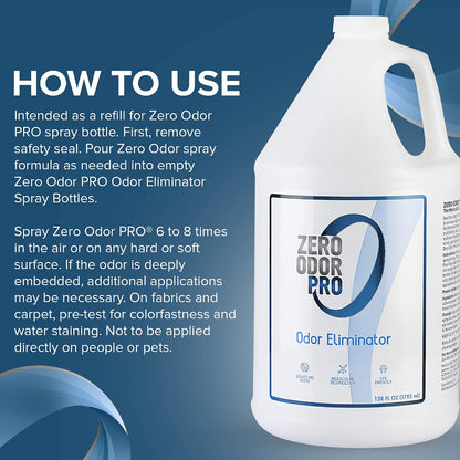 Pro Commercial Strength Odor Eliminator, Room Deodorizer and Air Freshener, Trigger Spray, 32 oz, White/Blue