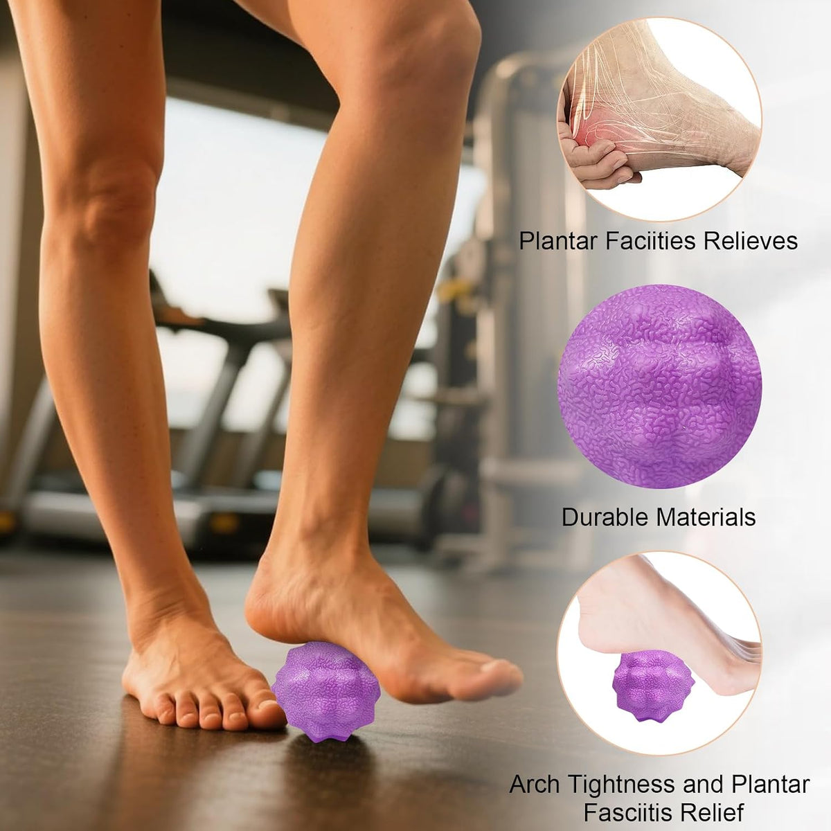 Foot Massage Ball Myofascial Release, Pain Relieve from Plantar Fasciitis
