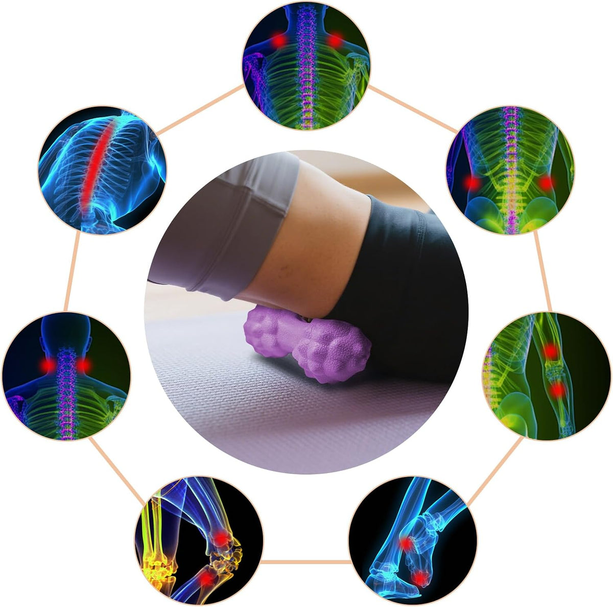 Foot Massage Ball Myofascial Release, Pain Relieve from Plantar Fasciitis