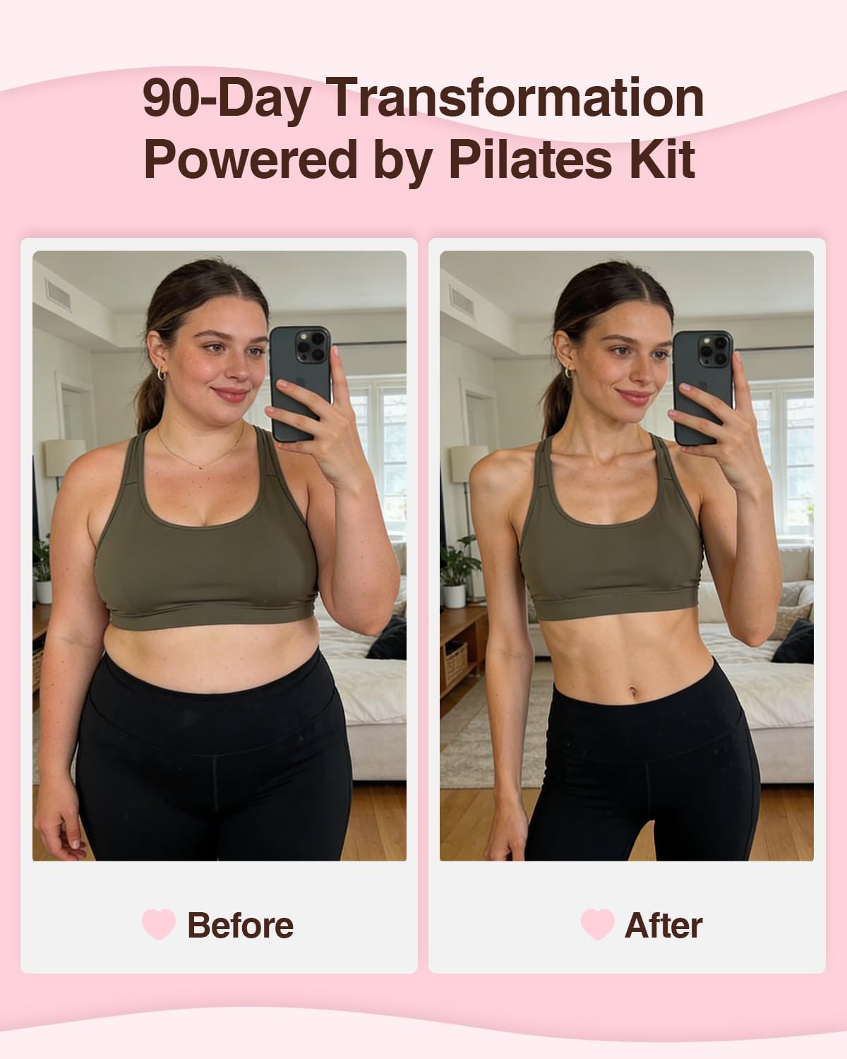 Pilates kit for Women Home Workout, Pilates Equipment Ring and Ball Set with 3 Fabric Resistance Bands, Massage Ball, Pilates Starter Kit for Strength, Toning, Including Workout Guide