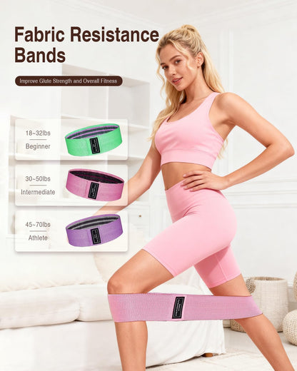 Pilates kit for Women Home Workout, Pilates Equipment Ring and Ball Set with 3 Fabric Resistance Bands, Massage Ball, Pilates Starter Kit for Strength, Toning, Including Workout Guide