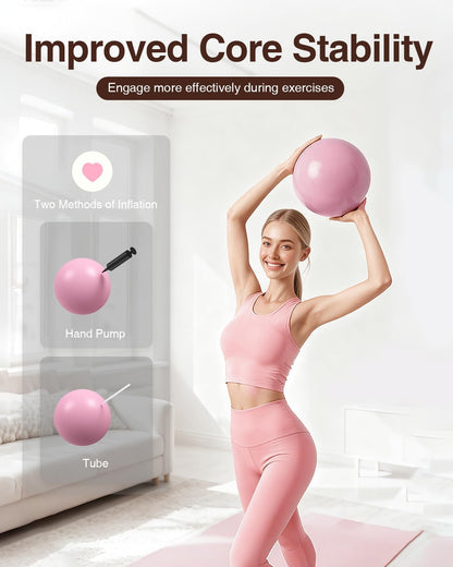 Pilates kit for Women Home Workout, Pilates Equipment Ring and Ball Set with 3 Fabric Resistance Bands, Massage Ball, Pilates Starter Kit for Strength, Toning, Including Workout Guide